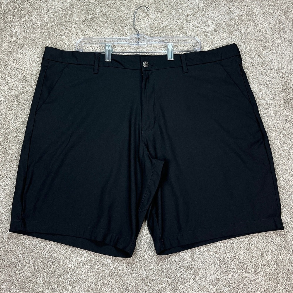 Swiss Tech Shorts Mens 42 9 Black Performance Flat Front Golf Performance EUC